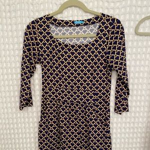 j mclaughlin navy chain dress